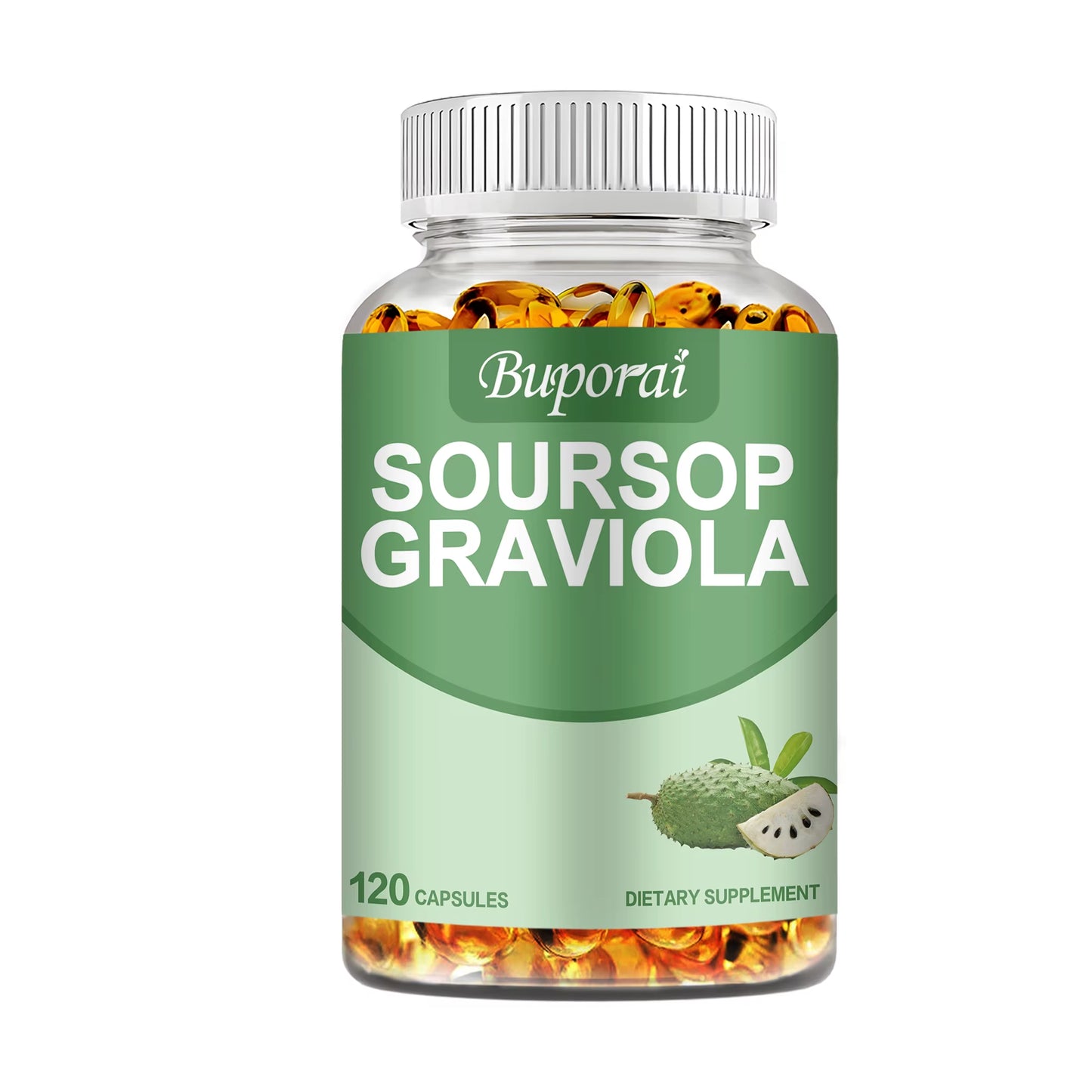 Soursop Graviola - Immune Enhancement Promote Digestion & Cellular Health, Improve Mood and Relieve Stress - 120 Capsules