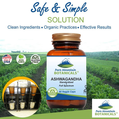 Ashwagandha Capsules Kosher Vegan Caps with 475Mg Ashwagandha Root & Potent Ashwaganda Extract Supplement