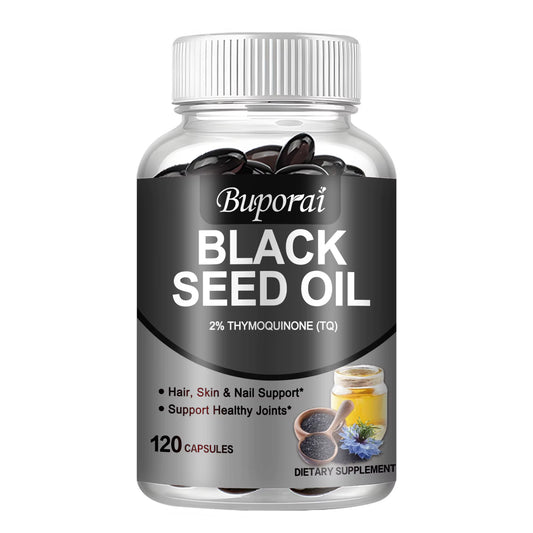 Black Seed Oil - Digestive Health, Immune Support, for Skin & Hair Health, Antioxidant - 120 Capsules