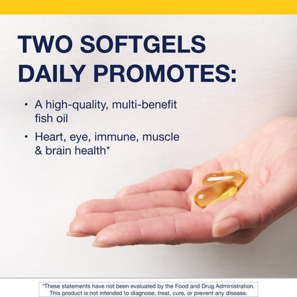 Omegagenics Fish Oil EPA-DHA 720 Mg - Omega-3 Fish Oil Supplement - High Potency - for Heart Health, Musculoskeletal Health & Immune System Health* - with DHA & EPA - 240 Softgels