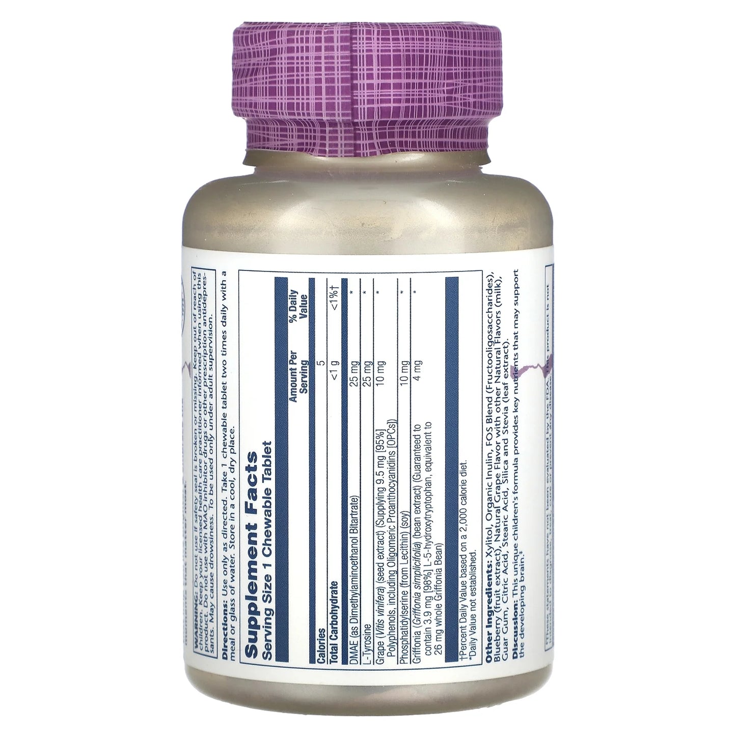 Kids Focus Chewables, Natural Grape, 60 Chewables