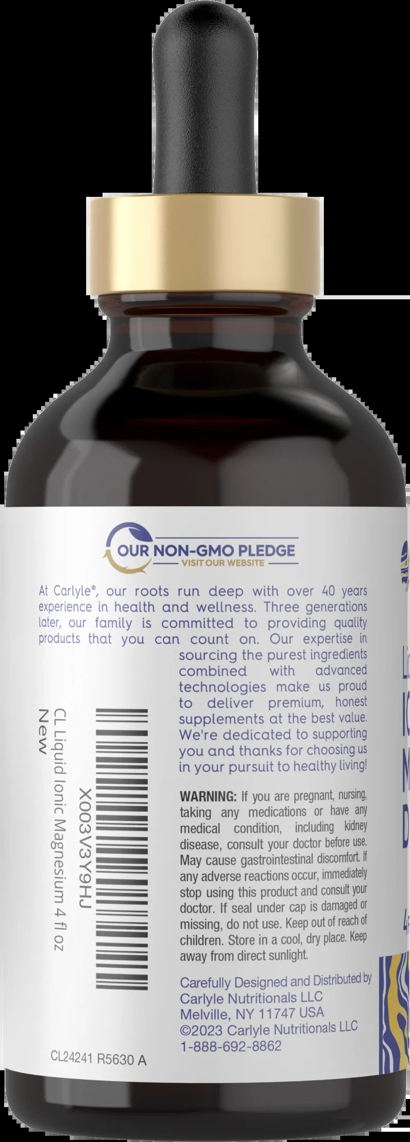 Liquid Ionic Magnesium 400 Mg | 4 Oz | Vegetarian, Non-Gmo & Gluten Free Supplement | Vital Trace by